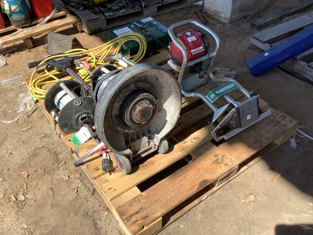 Quantity of (1) Concrete Screed, (1) Floor Buffer, (2) Concrete Vibrators, & (1) Roller Kit