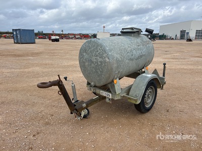Hubiere 500 L S/A Citerne A Eau 1 Essieu Water Tank Trailer