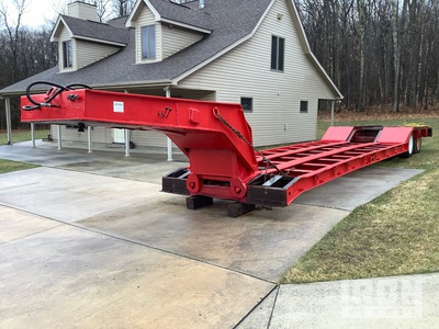 1991 Talbert Tri/A Removable Gooseneck Lowboy Trailer