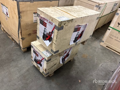 Quantity of (2) 2025 STARVOX JB80T-2 Air / Hydraulic Floor Jack (Unused)