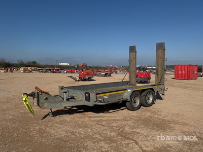 Hubiere Remorque 2 Essieux T/A Remolque Portamaquinaria