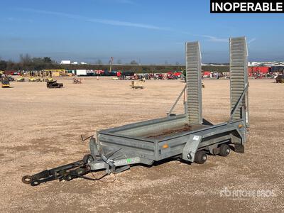 2018 Hubiere H212L14CF Remorque 2 Essieux T/A Remorque pour équipement (Inoperable)