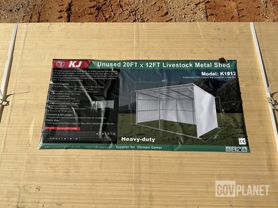 KJ K1912 Livestock Metal Shed - Unused