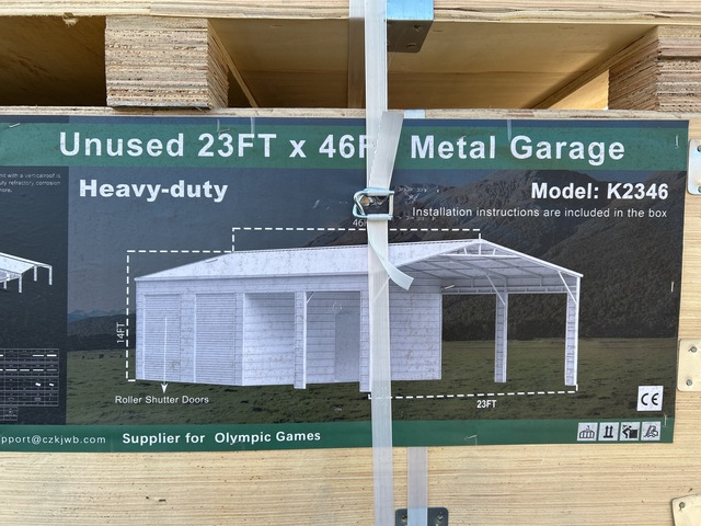 KJ K2346 Metal Garage - Unused