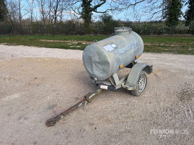2018 Hubiere CTR751 500 L S/A Citerne A Eau 1 Essieu Water Tank Trailer