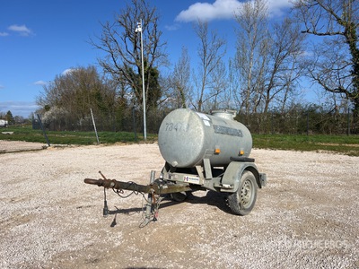 2017 Hubiere CTR751 500 L S/A Citerne A Eau 1 Essieu Water Tank Trailer