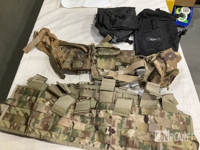 (18) Tactical Assault Panels, (50) Canteen Pouches & Assorted Items
