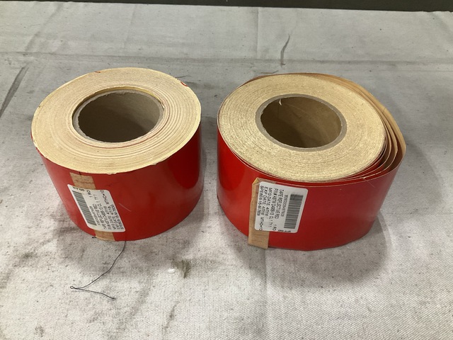 (25) Rolls of ASTM D4956 Reflective Red Pressure Sensitive Tape