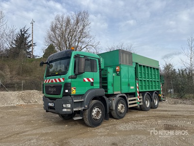 2009 MTS 4A 11T 36.000V on 2009 MAN 8x4 Camion Aspiratrice Vacuum Excavator Truck