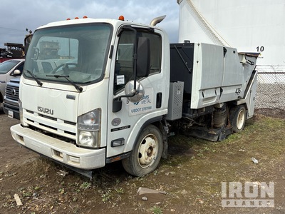 2014 Tymco 435 Air Sweeper on 2013 Isuzu NQR Sweeper Truck