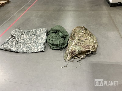 (32) Duffel Bags, (6) Tarpaulins, (3) Tents & Assorted Items