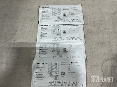 (5) Boxes of Philips 989803156241 Metallic 5 Lead Electrode Sets