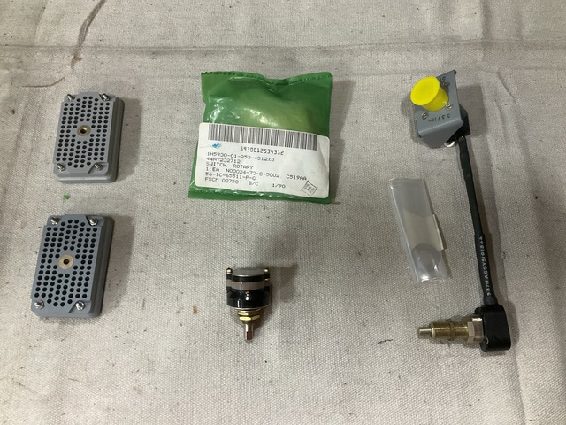(4) Receptacle Connector Bodies, (2) Rotary Switches & Assorted Items