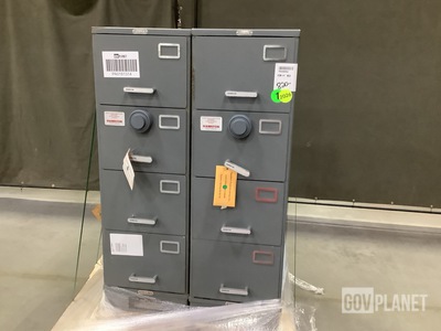 (2) Hamilton Filing Cabinet Safes