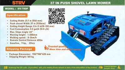 2025 STARVOX SV-750P Push-type REMOTE CONTROL Lawn Mower (Unused)