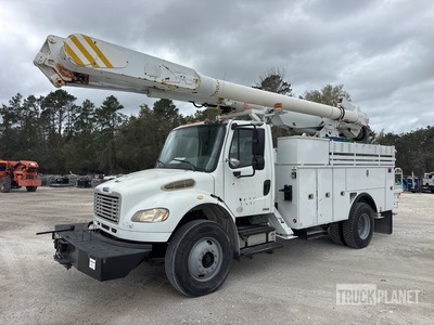 2010 Altec AM855 55 ft on 2010 Freightliner M2 106 4x2 Cable Placer Bucket Truck