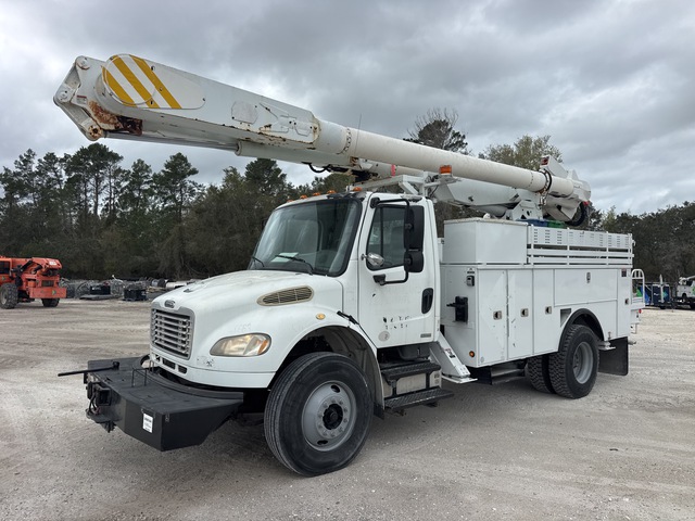 2010 Altec AM855 55 ft on 2010 Freightliner M2 106 4x2 Cable Placer Bucket Truck
