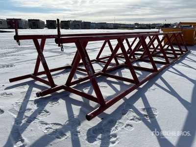 Quantity of (2) 28 ft Engineered Pipe Storage Rack (Unused)