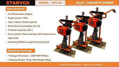 2025 STARVOX ZPC-25 Concrete Screed (Unused)