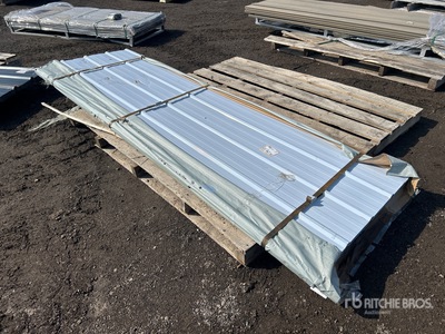 Quantity of (50) 2026 SKLP SK-XH50 9 ft 10 in x 3 ft Galvalume Steel Sheets Materiale edile (Unused)
