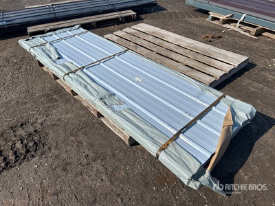 Quantity of (100) 2026 SKLP SKL100 9 ft 8 in x 3 ft Galvalume Steel Sheets Materiale edile (Unused)