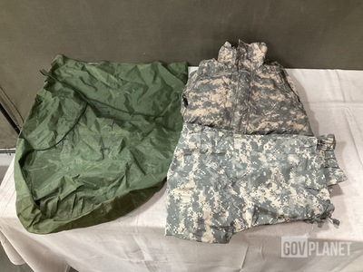 (13) Clothing Bags, (21) Pairs of Wet Weather Trousers & Assorted Items