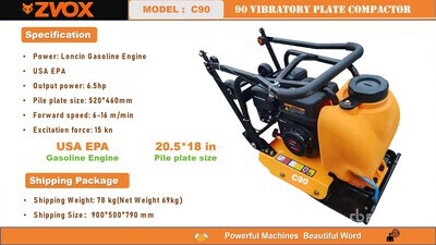 2026 ZVOX C90 Plaque vibratoire (Unused)