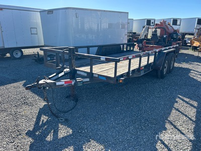 2013 Texas Bragg BP18 18 ft T/A Utility Trailer