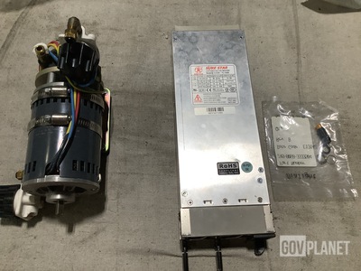 (3) Indicator Lights, (2) Power Supplies, (1) Pump Assembly & Assorted Items