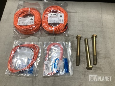 (123) Fiber Optic Cables, (60) Hexagon Head Cap Screws & Assorted Items