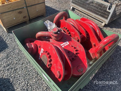 Quantity of (4) 80 Ton Snatch Blocks Varios. Industrial