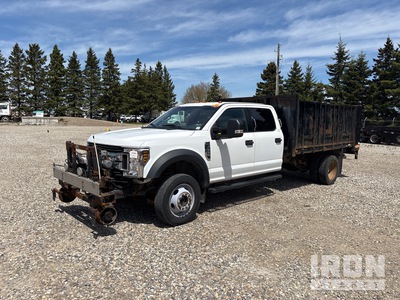 2019 FORD F550 XLT 4x4 Crew Cab Hi-Rail Flatbed Truck