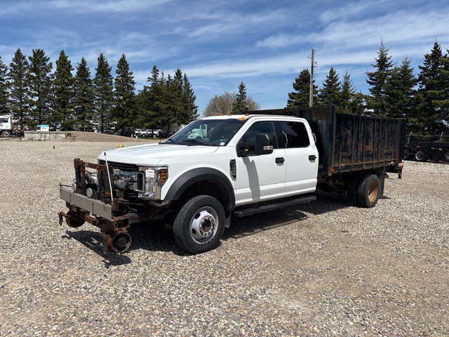 2019 FORD F550 XLT 4x4 Crew Cab Hi-Rail Flatbed Truck