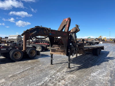 2006 Trailtech 28 ft T/A Gooseneck Boom Rimorchio a cassone fisso