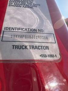 2018 Kenworth T680 4x2 Day Cab Prime Mover