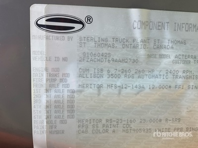 Sterling Waste Collection Truck