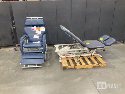 (1) Chattanooga Treatment Table & (1) Barton Convertible Transfer Chair