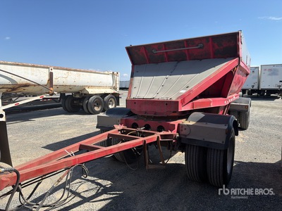 2013 American Carrier T/A Turntable Pup Belly Dump Trailer