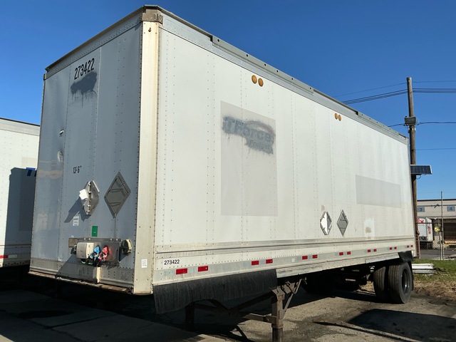 2014 Great Dane 28 ft x 102 in S/A Van Trailer