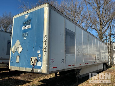 2014 Wabash 53 ft x 102 in Sliding T/A Van Trailer