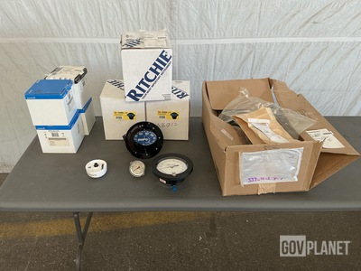 (3) Compasses, (4) GPS Antennas, (8) Test Gauges & Assorted Items