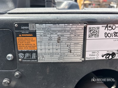 2019 Doosan G35NC-7 6450 lb Pneumatic Tire Forklift