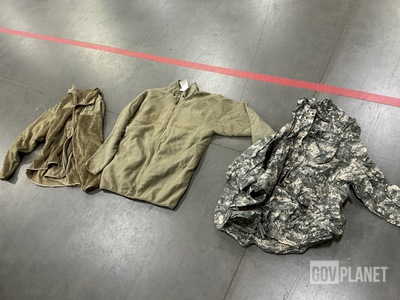 (4) Extreme Cold Weather Parka Liners, (15) Wet Weather Parkas & Assorted Items