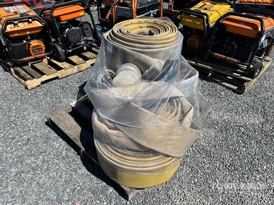 Quantity of (5) 6 in & 3 in Rolled Fire Hose