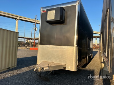 2022 Aluminum Trailer Company Tri/A 2 Car Enclosed Car Carrier Trailer