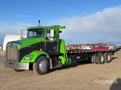 2002 Kenworth T800 6x4 شاحنة سحب مسطحة