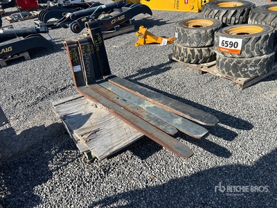 Quantity of 72 in Telehandler Pallet Forks