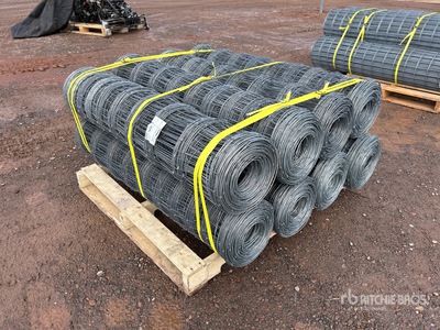 Quantity of (8) 330 ft x 4 ft Galvanized Ogrodzenie (Unused)
