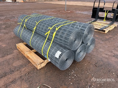 Quantity of (5) 100 ft x 6 ft Galvanized Ogrodzenie (Unused)