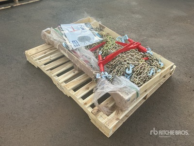 Quantity of (5) 5400 lb Ratchet Binders and Chains 産業関連 - その他 (Unused)